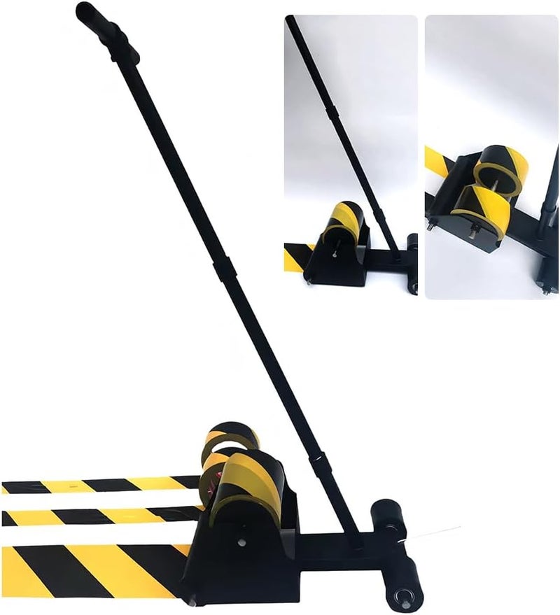 BAUSATZ Floor Tape Marking Machine,Manual,Lane Marking Applicator with Rubber Roller Manual Floor Tape Applicator,Used for Floor Marking, Decoration Protection and Laying (TBJDJ-01) - Image 1